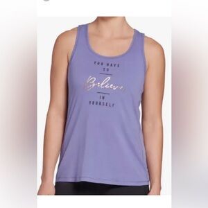 NWT Calia Flow Collection - Women's Purple Tank Top with back detail
Size XS